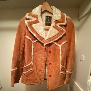 Vintage Sued P.B.D. International Jacket size small